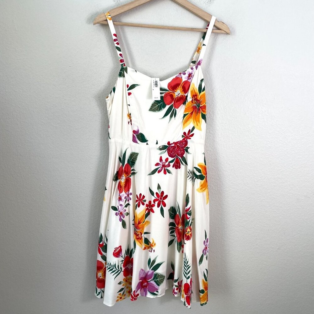 NEW $34 Old Navy Womens Medium Floral Tank Dress Sleeveless Lined